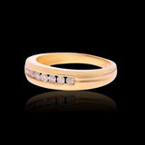 14K Yellow Gold 0.50 Carat Natural Diamond Wedding Band Ring
