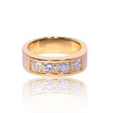 14K Yellow Gold 2.20 Carat Natural Diamond Wedding Band Ring