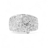 14K White Gold 2.00 Carat Natural Diamond Cocktail Ring