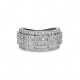 14K White Gold 5.00 Carat Engagement Diamond Ring