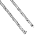 zoomed in image of 14K White Gold Graduated Diamond Tennis Chain