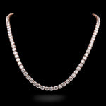 Lab Diamond Tennis chain on a black background