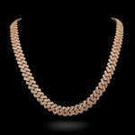front image of 14K Yellow Gold Miami Cuban Link Diamond Chain