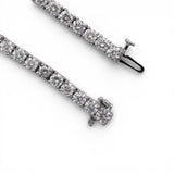 Gargantilla de tenis de oro blanco de 14K con diamantes de laboratorio de 20.15 quilates