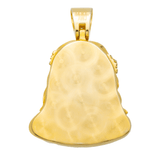 14K Yellow Gold Jesus Head Pendant | 1.00 Carat Round-Cut Diamond