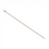Pulsera de oro amarillo de 10K semirrígida de cuerda 1.70 mm