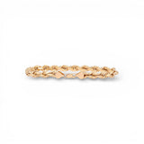Pulsera de cuerda semirrígida de oro amarillo de 10K y 5.95 mm