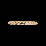 Gold Bracelet on a Black Background