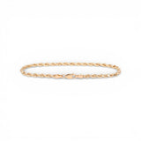 Pulsera de Cuerda Semisólida de Oro Amarillo de 10K y 2.60 mm