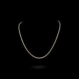 10K Yellow Gold Semi Solid Rope Chain