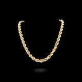 10K Yellow Gold Semi Solid Rope Chain