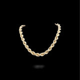 10K Yellow Gold Semi Solid Rope Chain