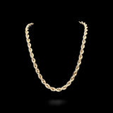 10K Yellow Gold Semi Solid Rope Chain