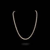 10K Yellow Gold Semi Solid Rope Chain