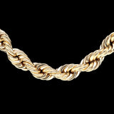 10K Yellow Gold Semi Solid Rope Chain