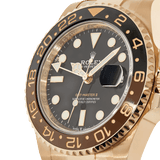 Rolex GMT Master II - Root Beer Rose Gold Index Dial Watch 126715CHNR